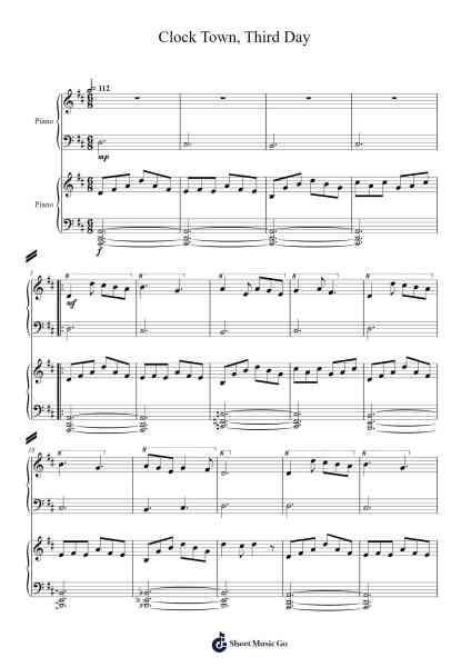 Clock Town, Third Day Sheet Music by Koji Kondo-Arr.Macre Accer