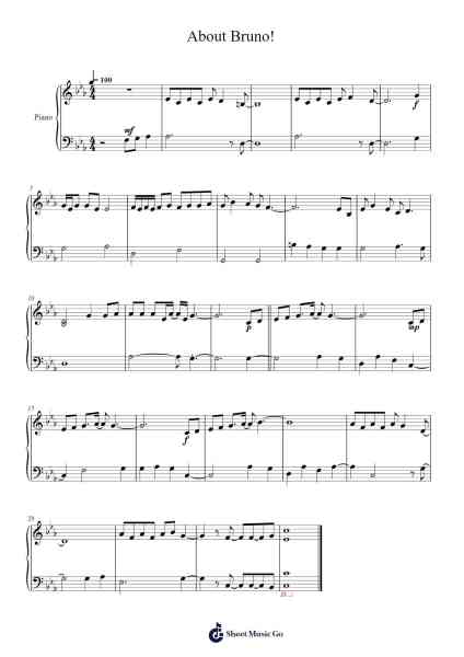 About Bruno! Sheet Music by Lin-Manuel Miranda-Arr.Boothmore Petwald