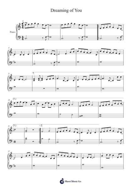 Dreaming of You Sheet Music by Selena Quintanilla-Arr.Annrhys