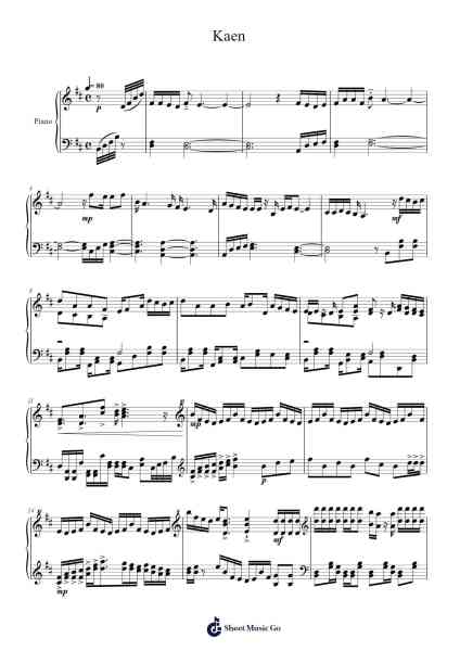 Kaen Sheet Music by undefined-Arr.Arkirk Janeien