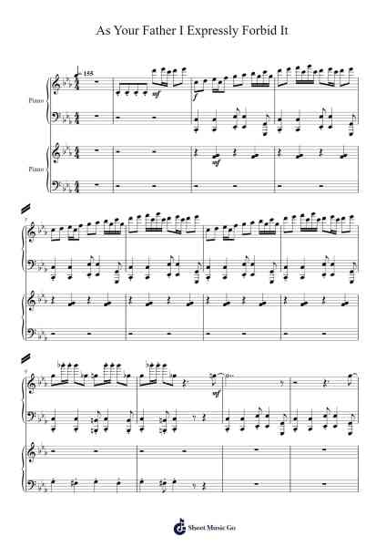 As Your Father I Expressly Forbid It Sheet Music by Lemon Demon-Arr.Jeno Willlotte