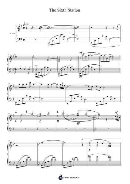 The Sixth Station Sheet Music by Joe Hisaishi-Arr.Attcolm