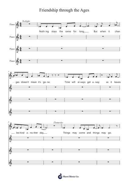 Friendship through the Ages Sheet Music by Daniel Ingram-Arr.Betrae Rooqe