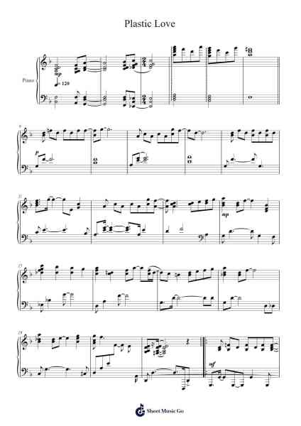 Plastic Love Sheet Music by LotusFlower-Arr.Blajeames Yulewood