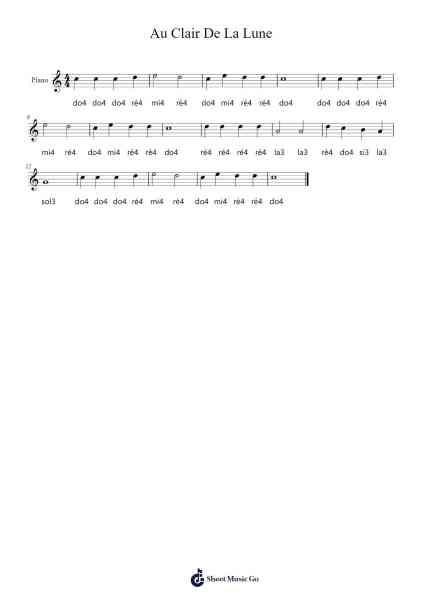 Au Clair De La Lune Sheet Music by Claude Debussy-Arr.Keatsrid Burnsgo
