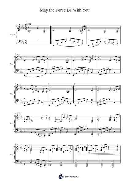 May the Force Be With You Sheet Music by John Williams-Arr.Yedle Adelo
