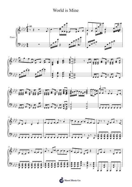 World is Mine Sheet Music by Ryo-Arr.Herloyd