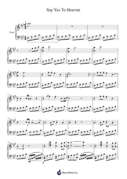 Say Yes To Heaven Sheet Music by Lana Del Rey-Arr.Rusget Garckle