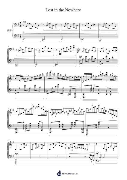 Lost in the Nowhere Sheet Music by Rave Cyanide/Lunatic Sounds-Arr.Edlup Denlouie