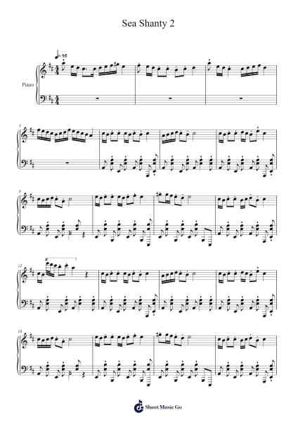 Sea Shanty 2 Sheet Music by Ian Taylor-Arr.Pegholmes Anlett