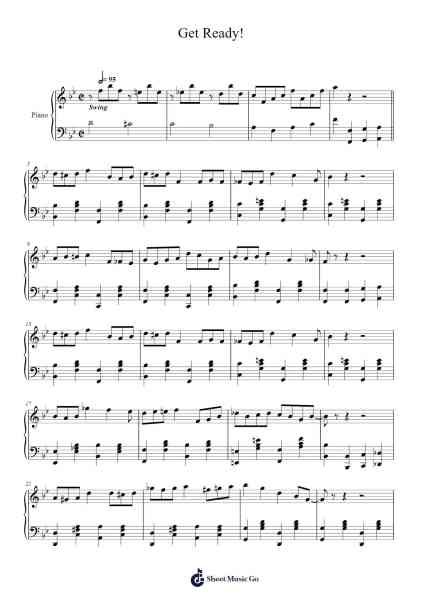 Get Ready! Sheet Music oleh Cooking Mama 2-Arr.Vefrank Graseph