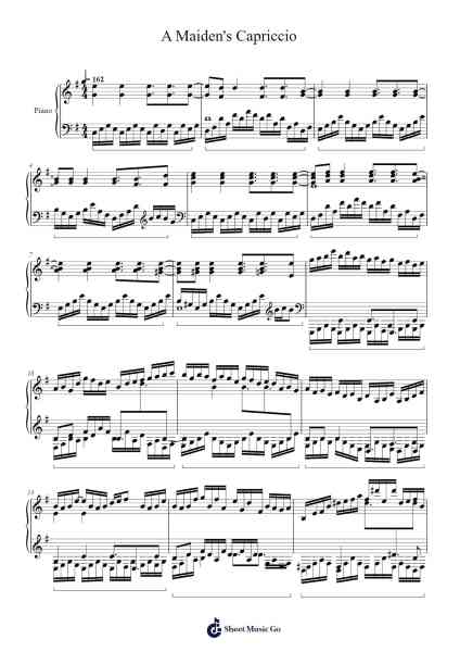 A Maiden's Capriccio - Dream Battle Sheet Music by ZUN-Arr.Manreade