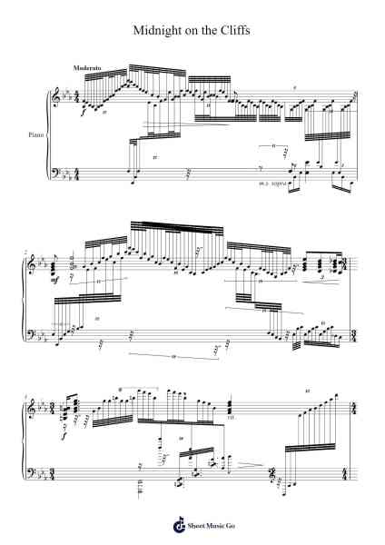Midnight on the Cliffs Sheet Music by Leonard Pennario-Arr.Cisgrey