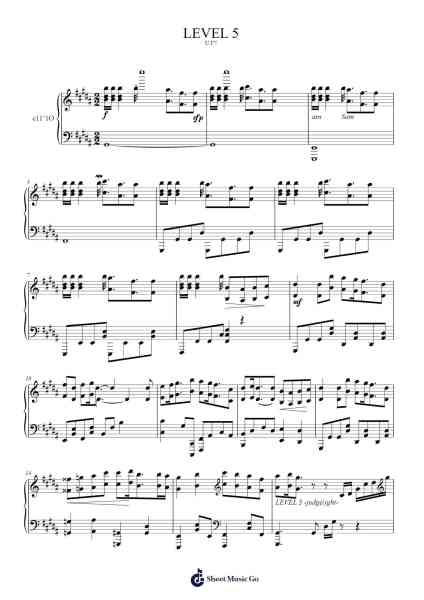 LEVEL 5 Sheet Music by The Is-Arr.Herkyle