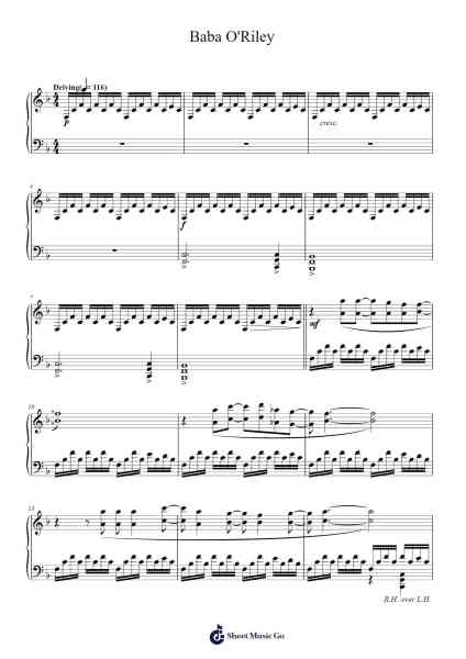 Baba O'Riley Sheet Music by The Who-Arr.Hifaithe Fojames