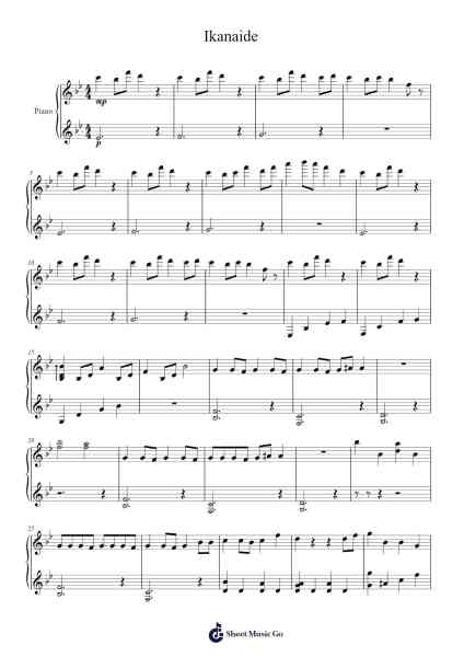 Ikanaide Sheet Music by Leedave-Arr.Gemfoe Conchey