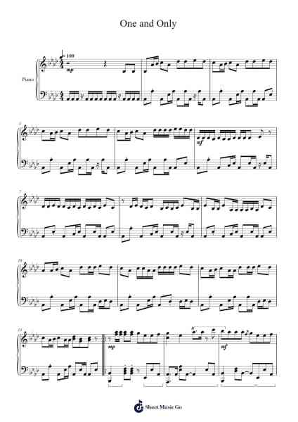 One and Only Sheet Music by BOYNEXTDOOR-Arr.Odewyatt