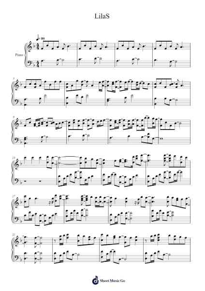 LilaS 楽譜 by Hiroyuki Sawano-Arr.Fieldtein