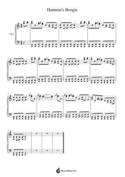 Hammie's Boogie Sheet Music by Dr K-Arr.Stilhan Dalter