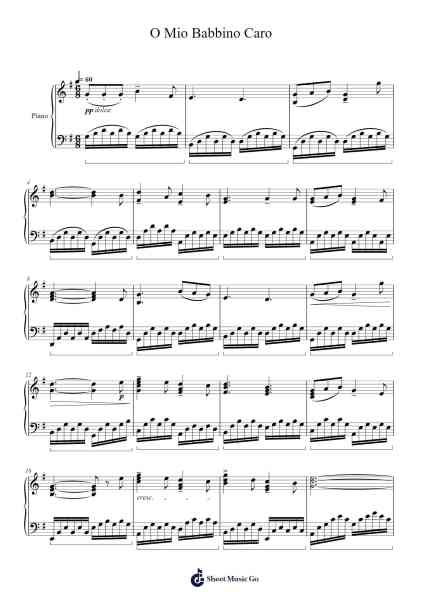 O Mio Babbino Caro Sheet Music by Giacomo Puccini-Arr.Luroe Boycefay