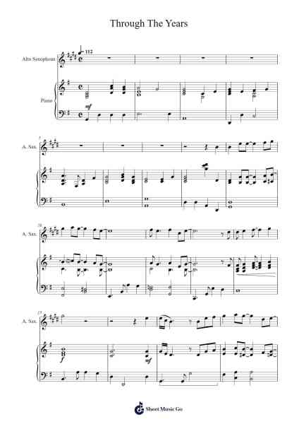 Through The Years Sheet Music by -Arr.Rexlin Clachad