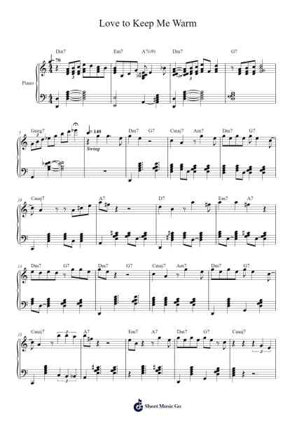 Love to Keep Me Warm Sheet Music by Laufey-Arr.Faulkvan