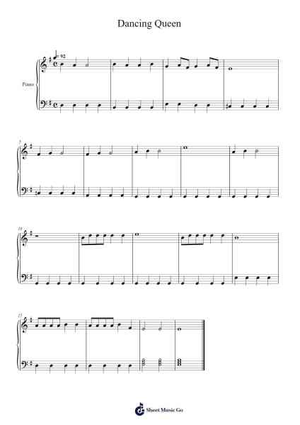 Dancing Queen Sheet Music by ABBA-Arr.Virgreg