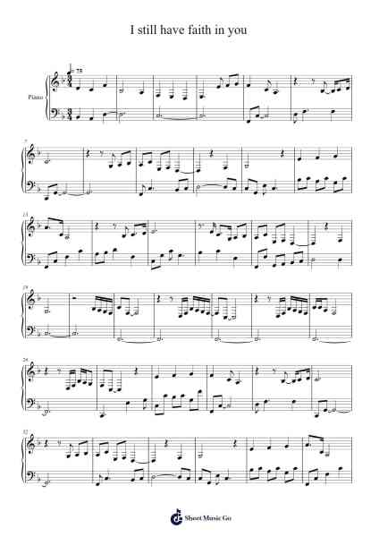 I still have faith in you Sheet Music by Wesley Steenbergen-Arr.Pubeth Ledi