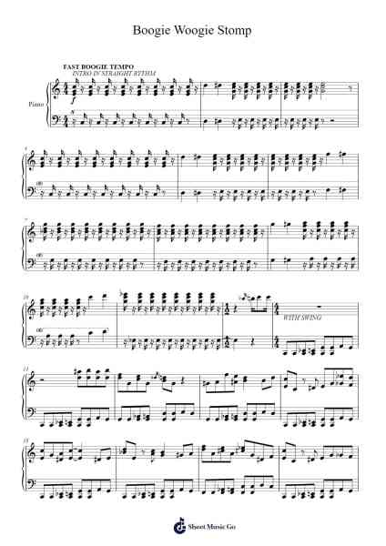Boogie Woogie Stomp Notenblatt von Albert Ammons-Arr.Cranethe Dougledk