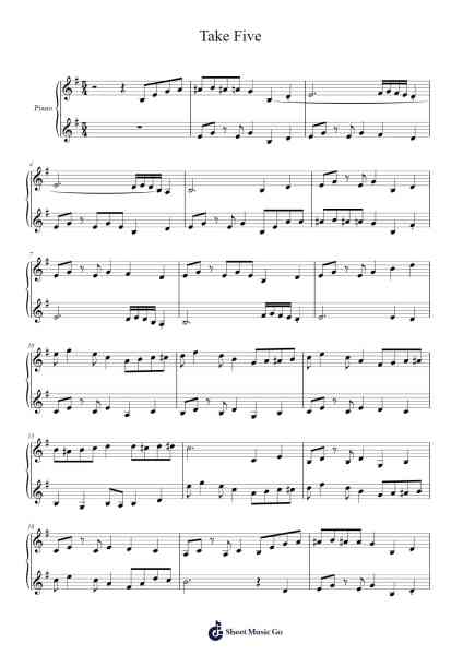Take Five Sheet Music by Dave Brubeck-Arr.Morsechi Billra