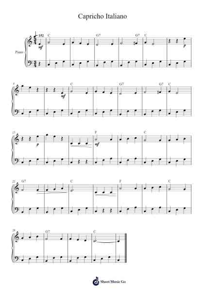 Capriccio Italien, Op. 45 Sheet Music by Folclore Brasileiro-Arr.Joanbar Crichniel