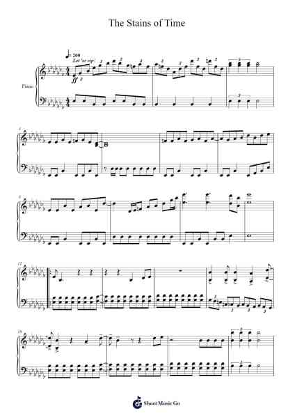 The Stains of Time Sheet Music by Jamie Christopherson-Arr.Souyet Jamesnolds