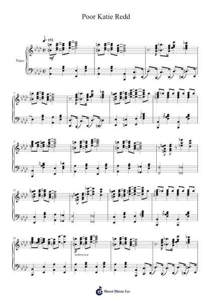 Poor Katie Redd Sheet Music by James Hubert "Eubie" Blake-Arr.Pearroe