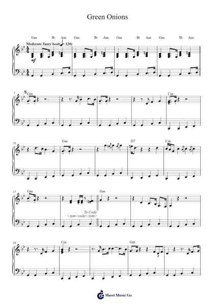 Green Onions Sheet Music by Booker T. & The MG's-Arr.Bucktus