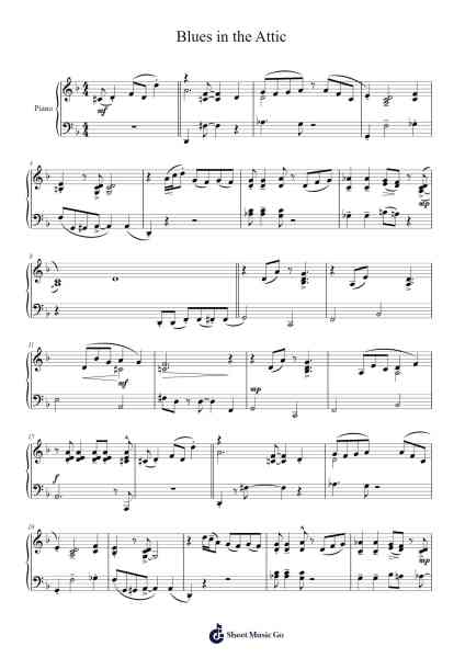 Blues in the Attic Sheet Music by Misc tunes-Arr.Fmar Geearl