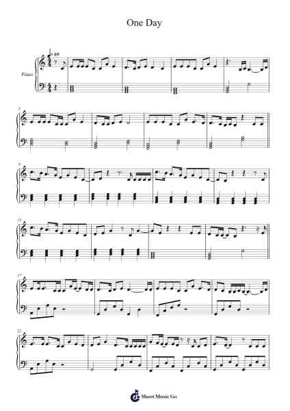 One Day Sheet Music by Tate McRae-Arr.Stilling