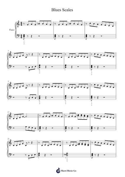Blues Scales Sheet Music by Alfred's Piano-Arr.Felgrace