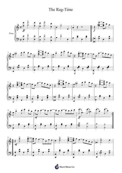 The Rag-Time Sheet Music by Warren Beebe-Arr.Quingar