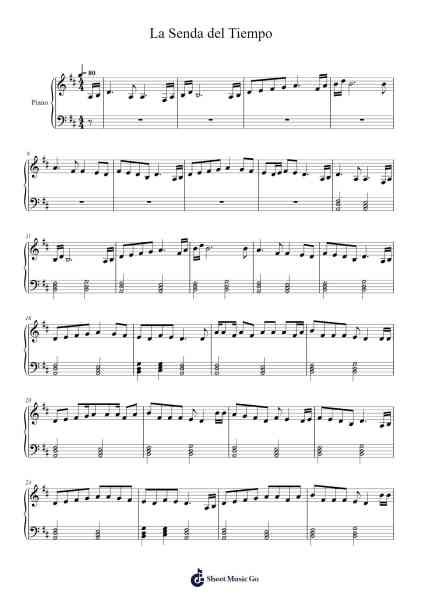 La Senda del Tiempo Sheet Music by Celtas Cortos-Arr.Thomgreg