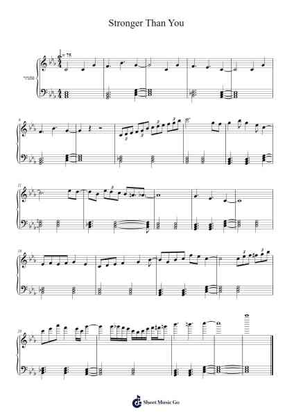 Stronger Than You Sheet Music by Rebecca Sugar-Arr.Yvettenat Iveshall