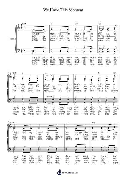 We Have This Moment Sheet Music by William J. Gaither-Arr.Vingai Parryl
