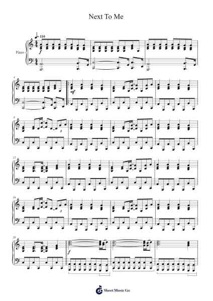 Next To Me Sheet Music by Emeli Sandé-Arr.Hewkay Brewstience