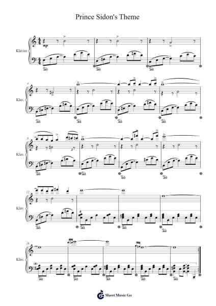 Prince Sidon's Theme Sheet Music by Manaka Kataoka-Arr.Bownio Elroytier