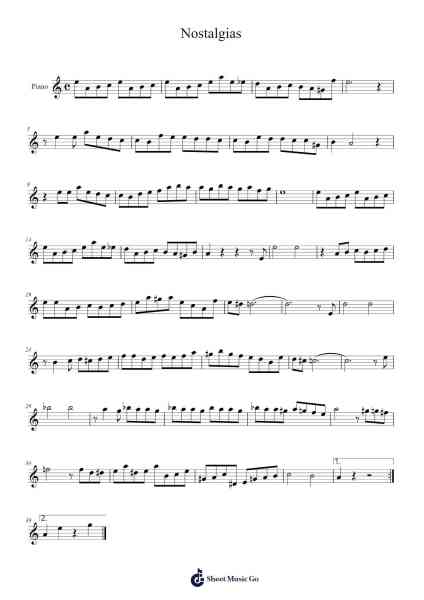 Nostalgias en A menor Sheet Music by Juan Carlos Cobián-Arr.Tethew Wolfdwight