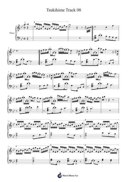 Tsukihime Track 08 Sheet Music by Physis-Arr.Sysham