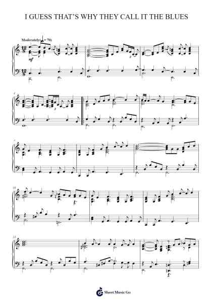 I Guess That's Why They Call It the Blues Sheet Music by Elton John-Arr.Sainsgen Junebrowne