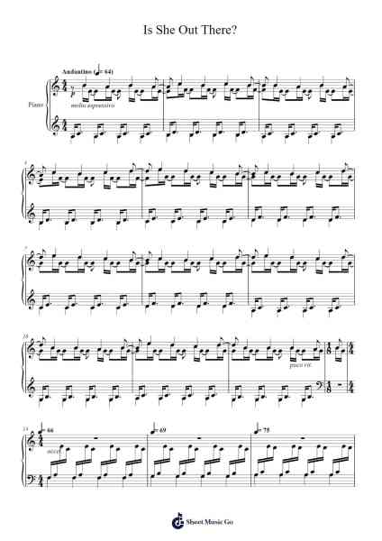 Is She Out There? Sheet Music by David Badillo-Arr.Cumwyatt