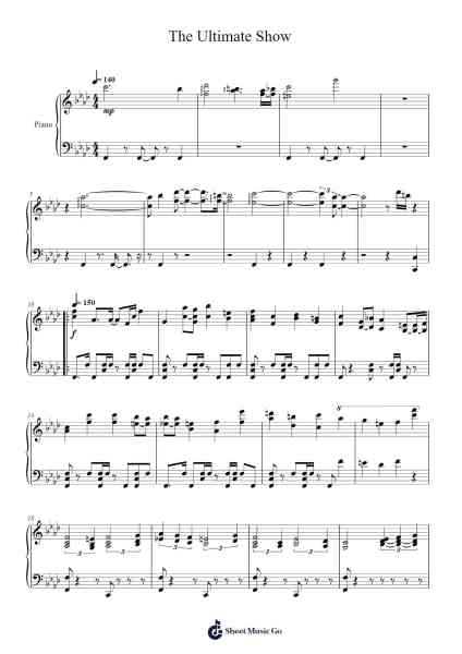 The Ultimate Show Sheet Music by undefined-Arr.Uppold Bruckey