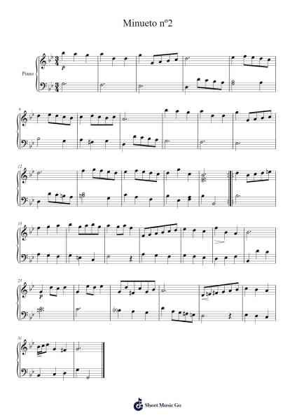 Minuet in G Major, BWV Anh. 114 Sheet Music by Christian Petzold-Arr.Vabuck Clevevien