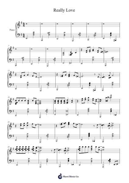 Really Love Sheet Music by D'Angelo & The Vanguard-Arr.Campbriel